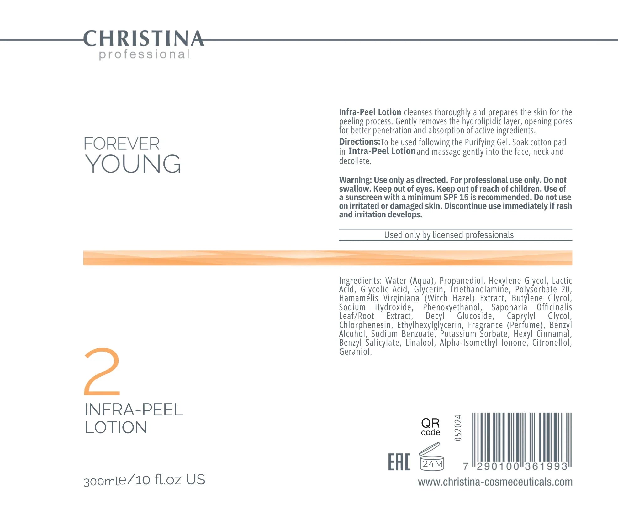 Forever Young Infra Peel Lotion(步驟 2)抗皺勝肽煥膚