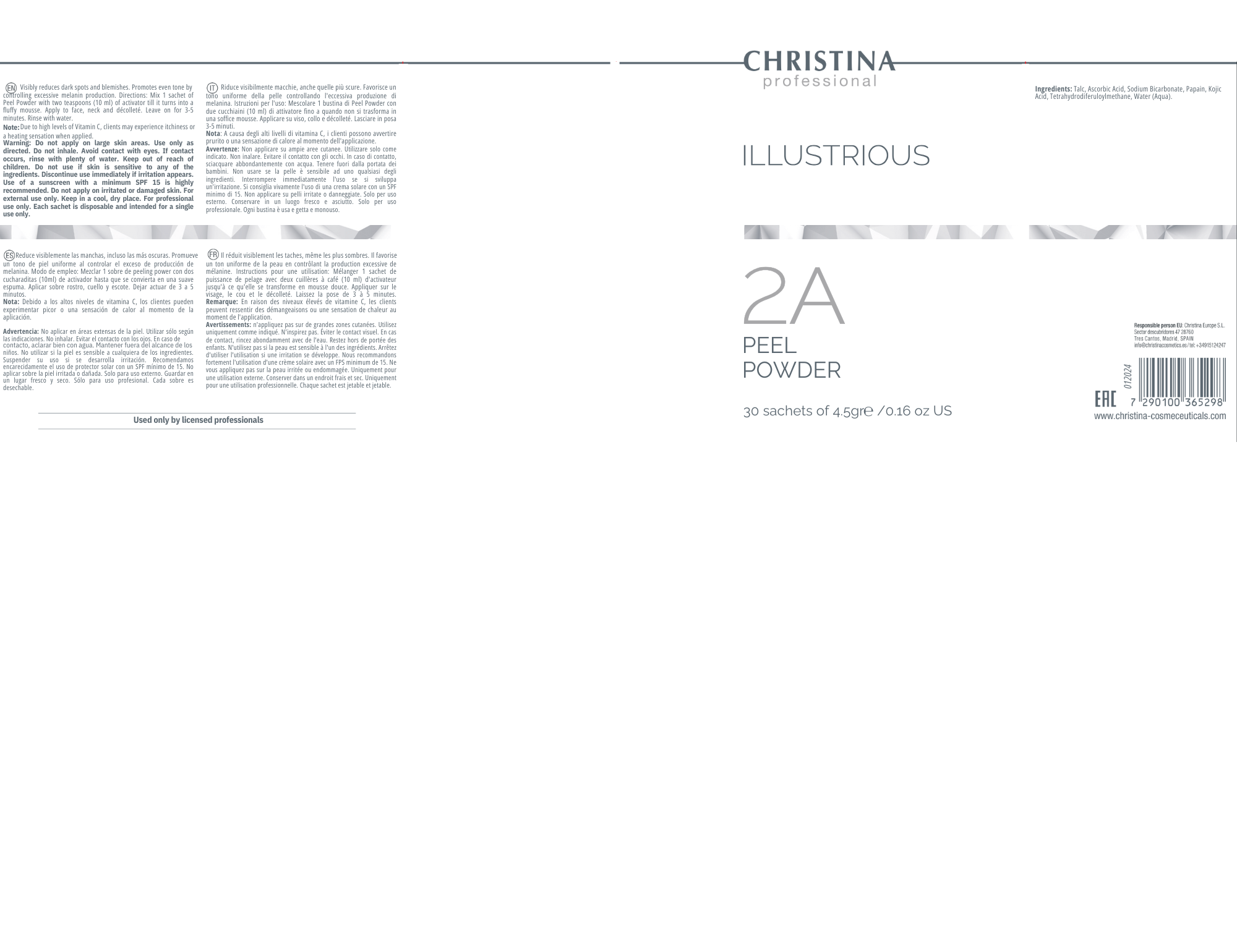 Peeling w proszku (krok 2А)