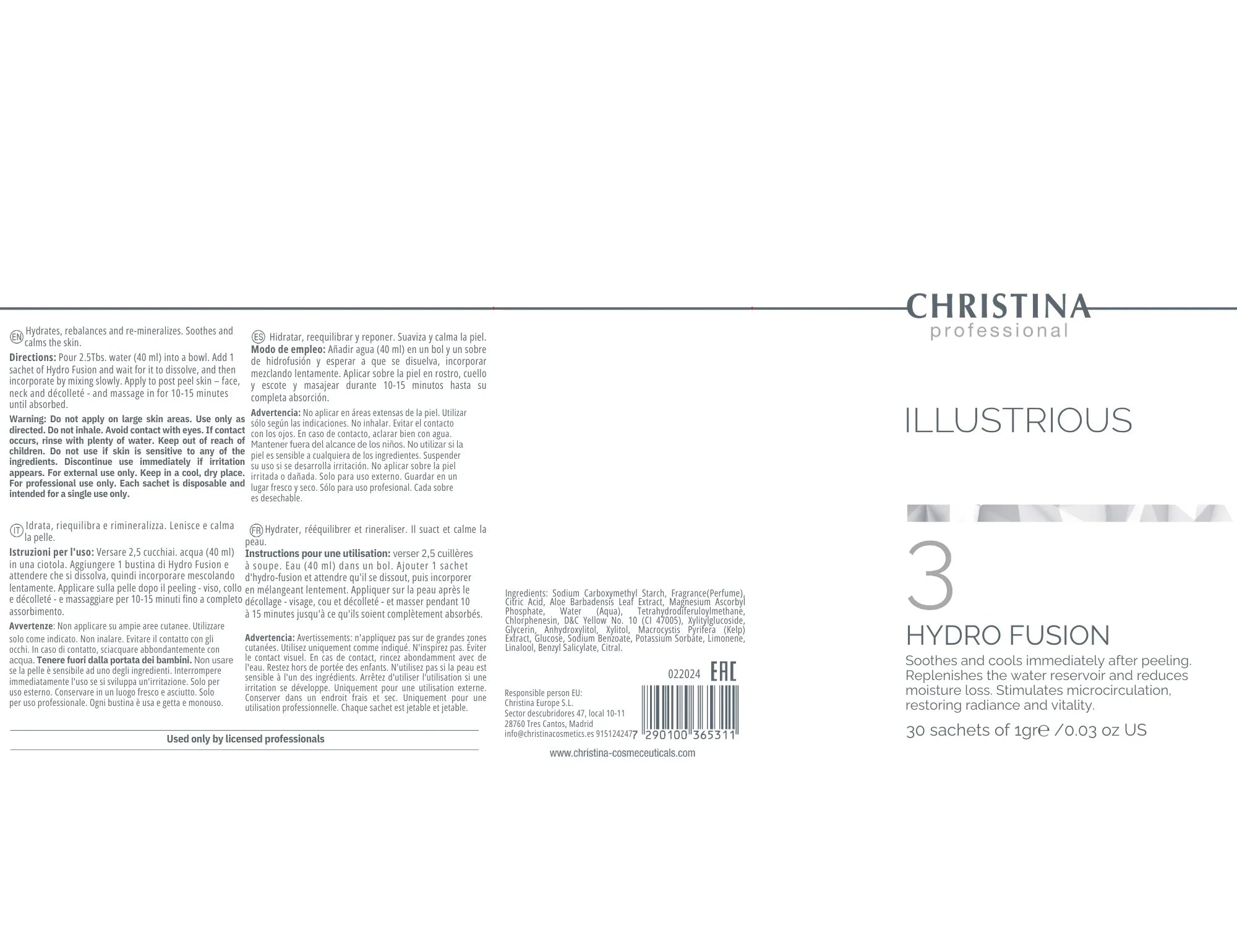 Christina Illustrious 3 Hydro Fusion 30 X 1.5 – na trądzik