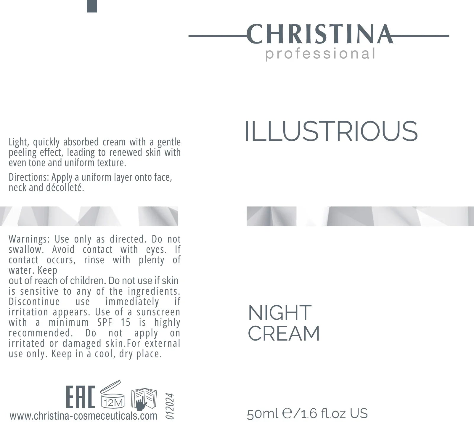 Christina Illustrious Night Cream – retinol