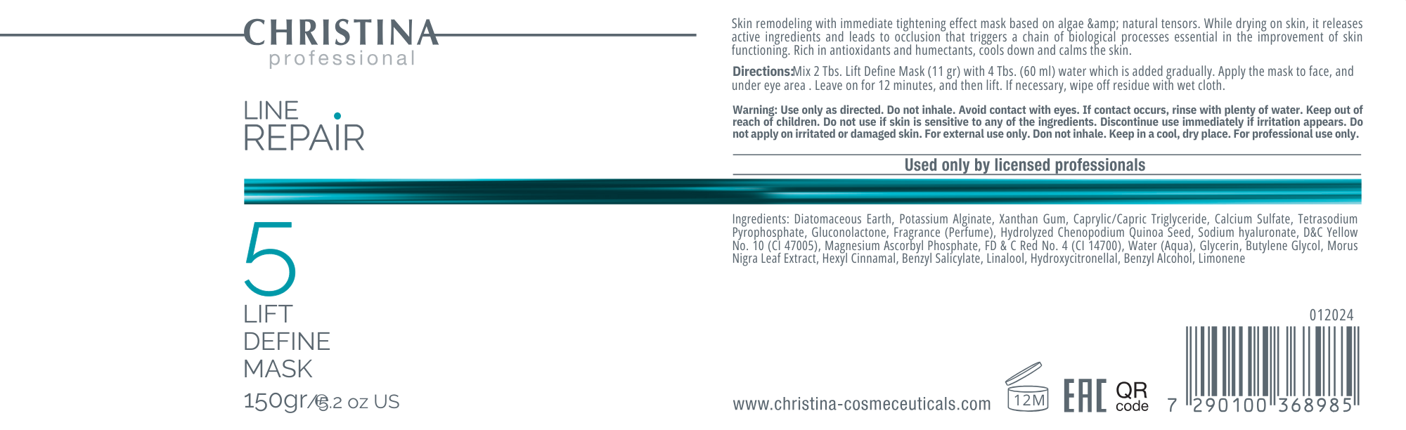 Maska liftingująca z efektem remodelującym (krok 5)