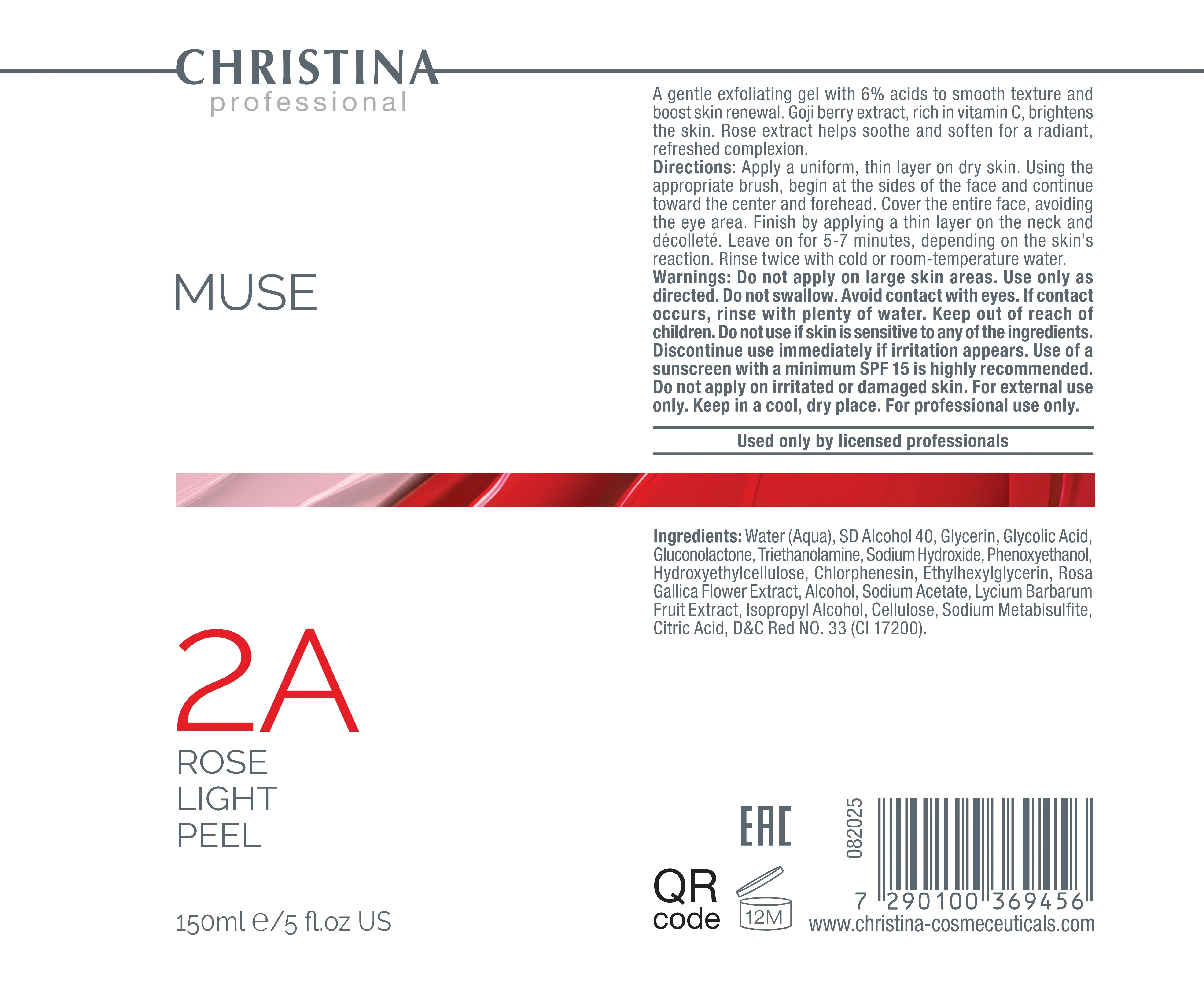 Christina Muse 2a Rose Light Peel 150 – na trądzik