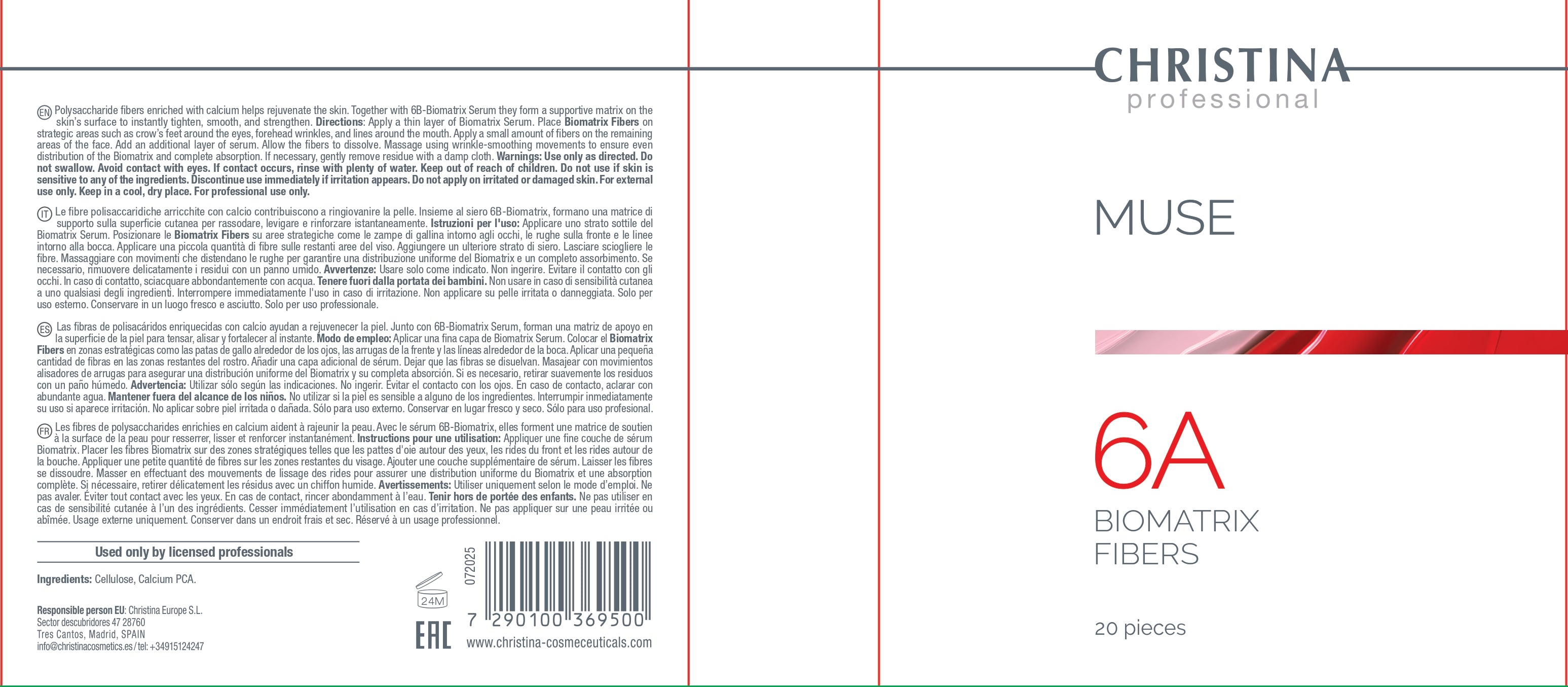 Muse Biomatrix Fibers - Zaawansowane serum z włóknami biomatrix (Krok 6a)