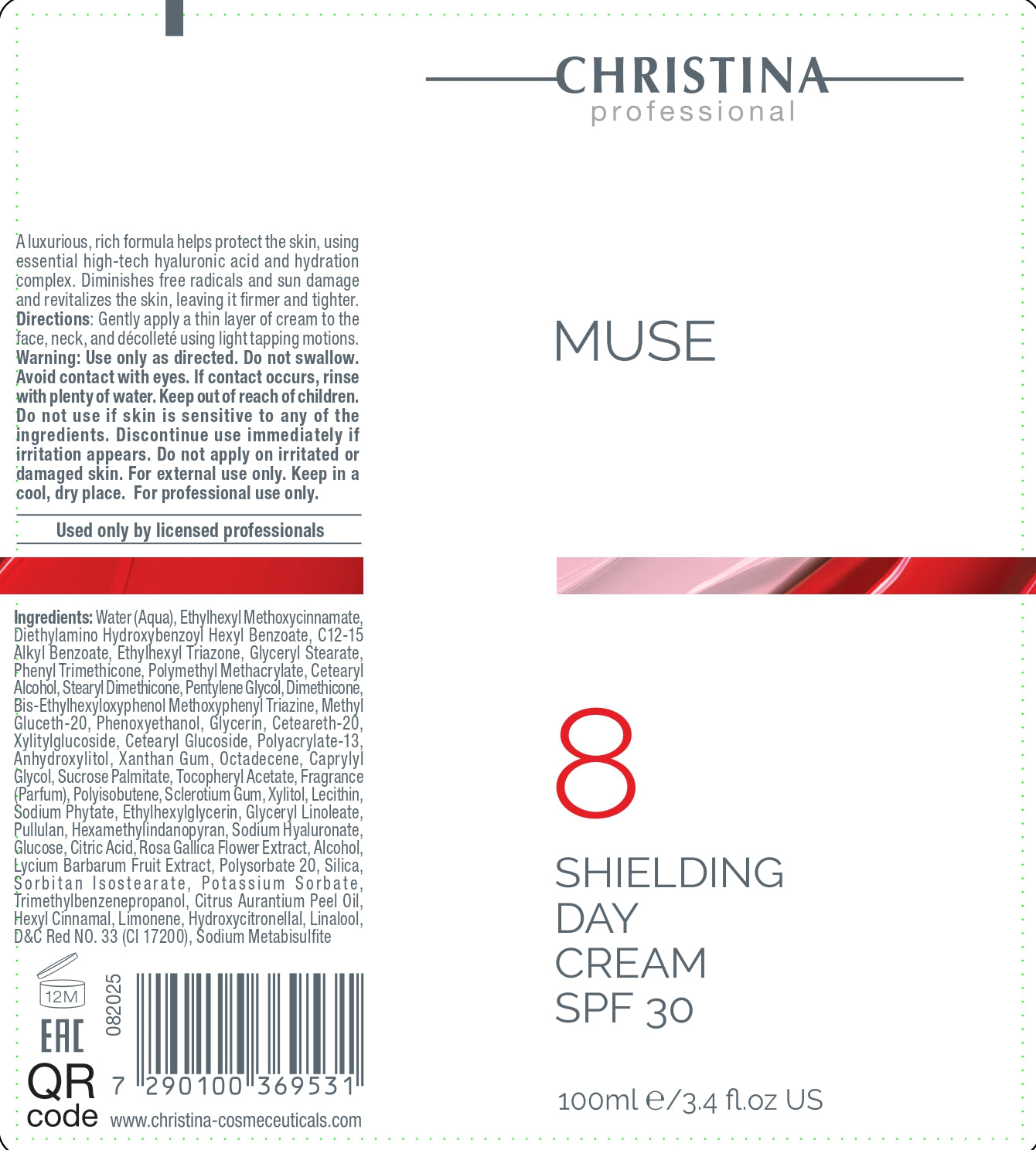 Muse Shielding Day Cream SPF-30 - Ochronny krem dzienny (krok 8) - 150 ml