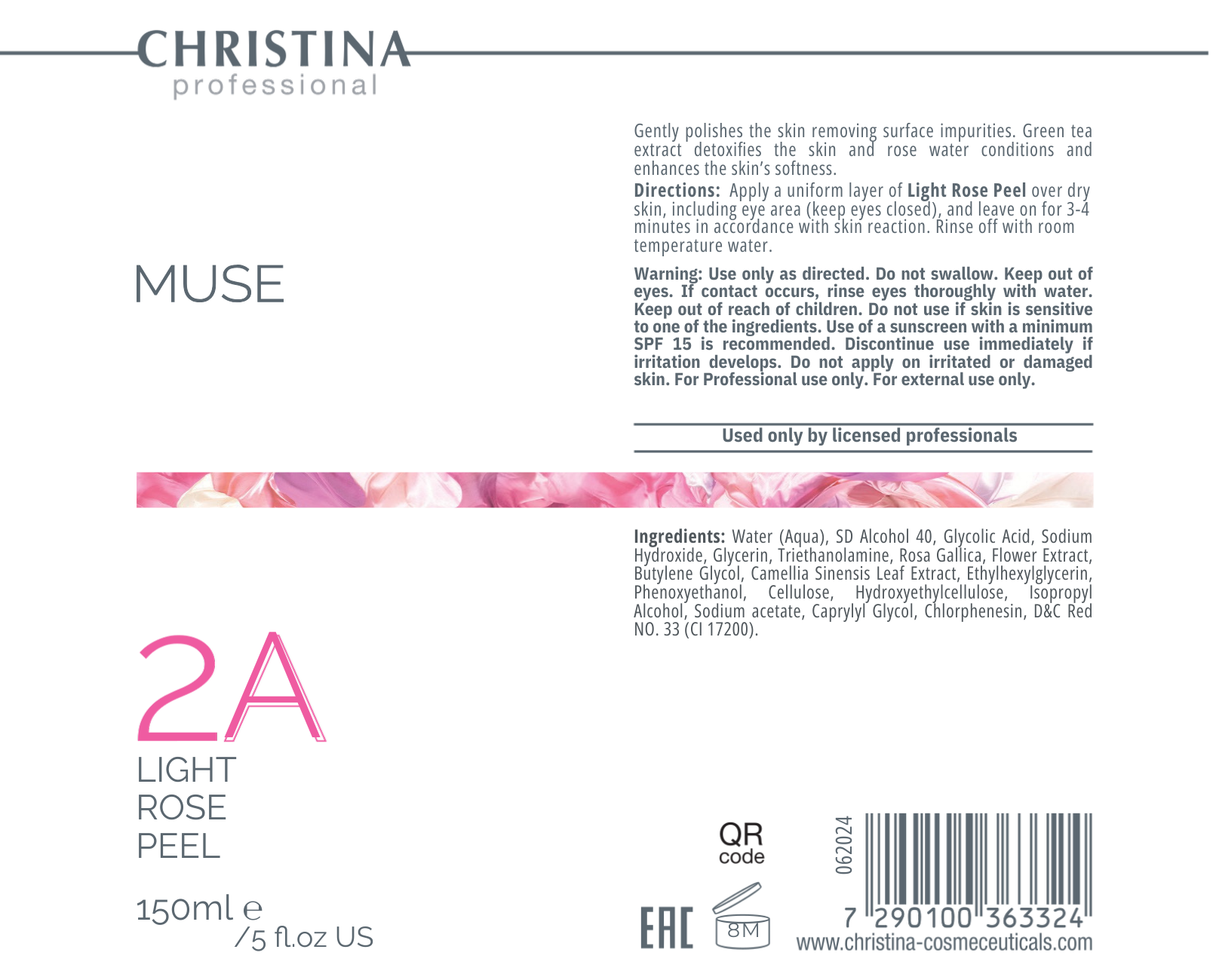 Peeling lekki różany (krok 2A)