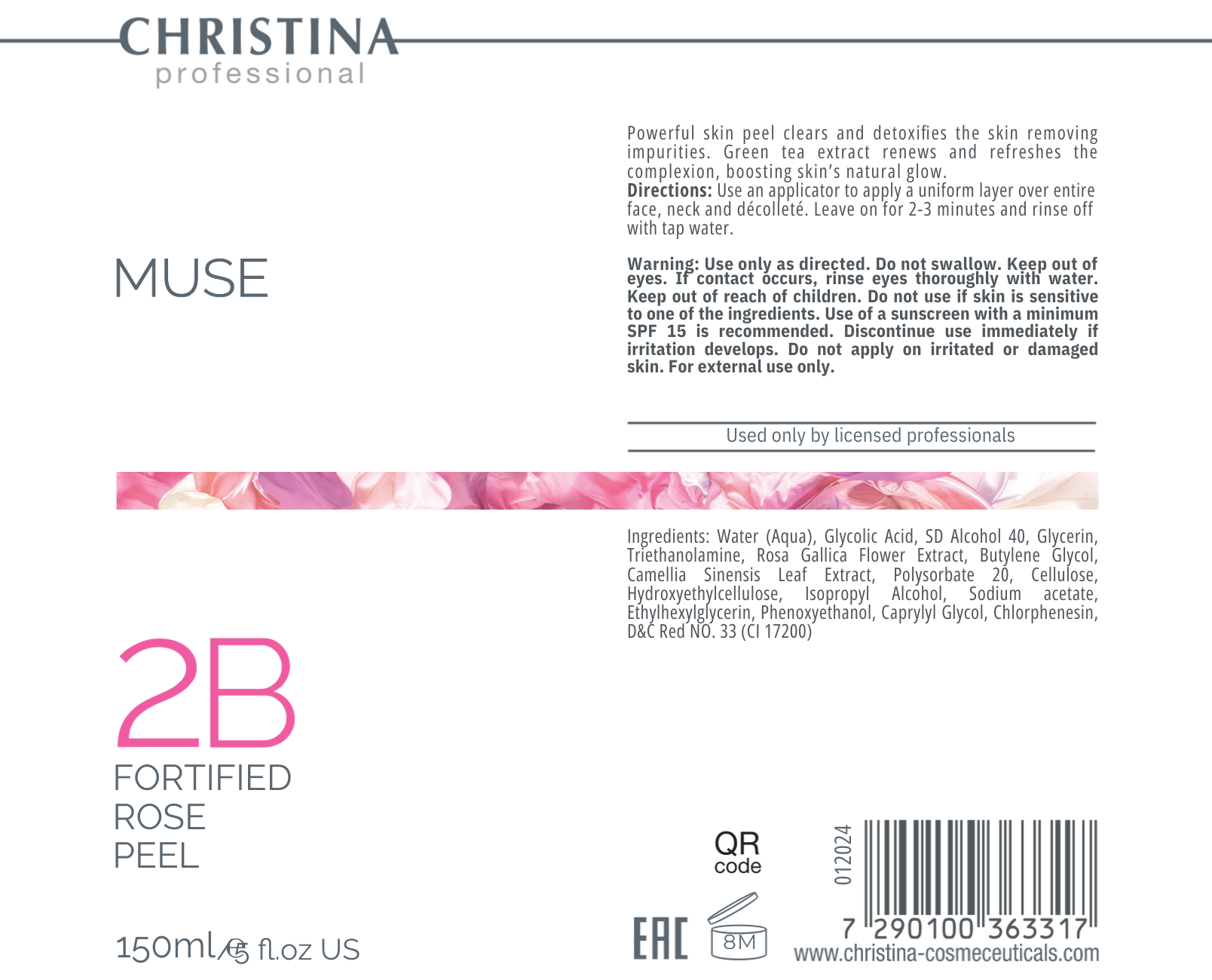 Wzmocniony peeling różany (krok 2B)