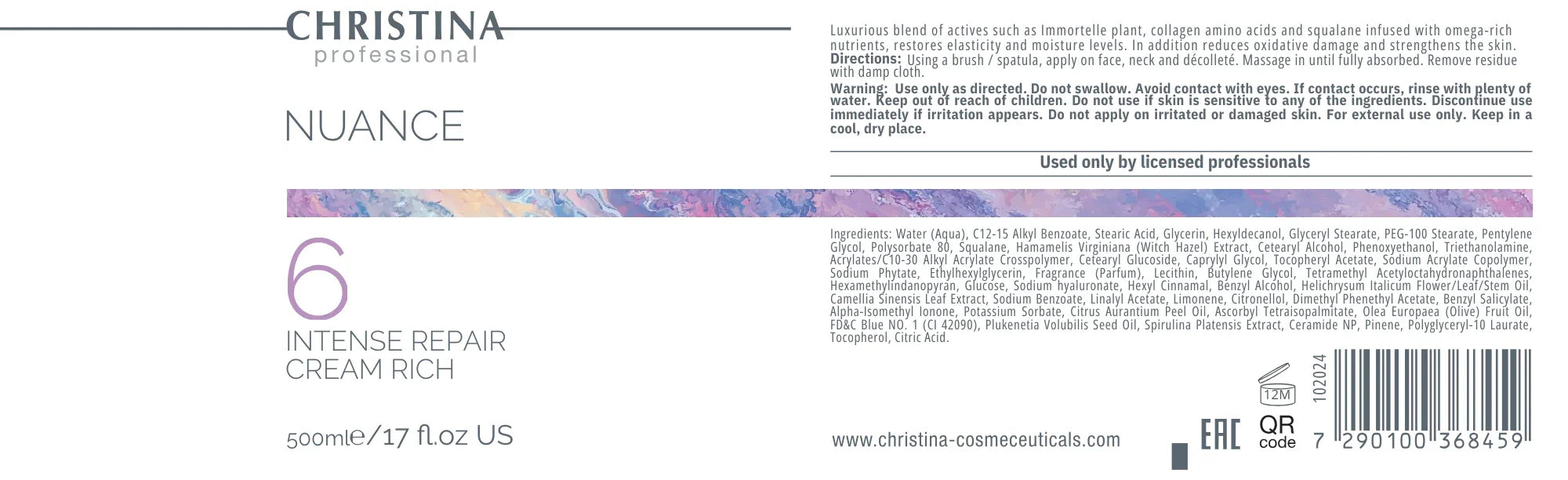 Christina Nuance 6 Intense Repair Cream Rich – krem do twarzy – cream