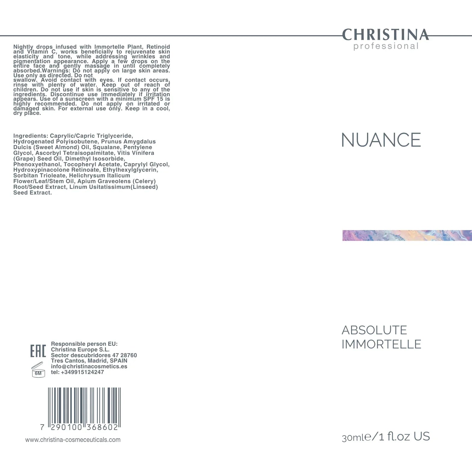 Christina Nuance Absolute Immortelle – serum do twarzy – serum