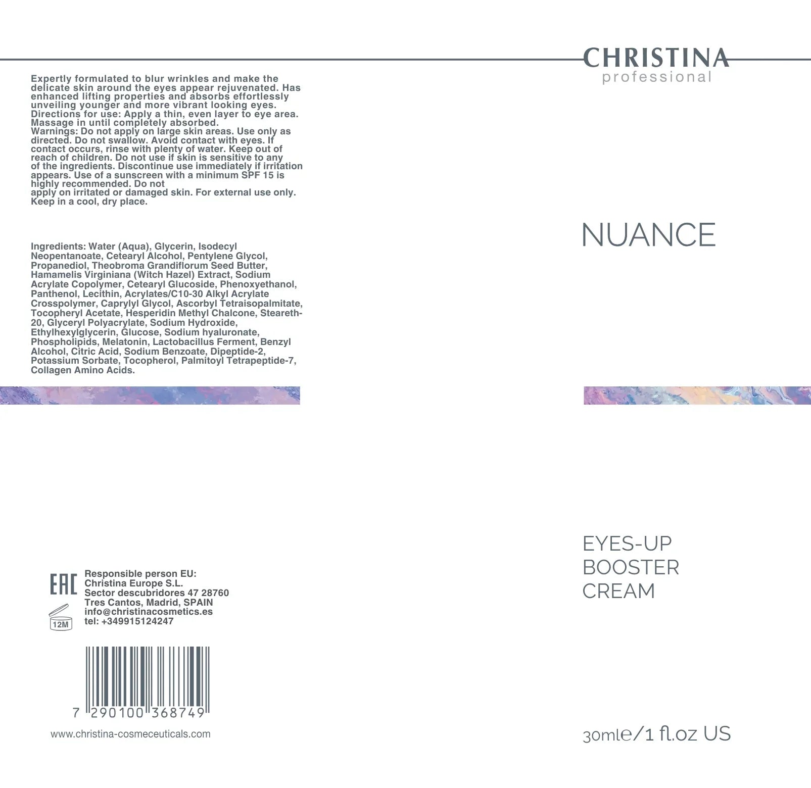 Christina Nuance Eyes Up Booster Cream – krem do twarzy – cream