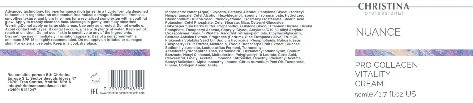 Christina Nuance Pro Collagen Vitality Cream – krem do twarzy – cream