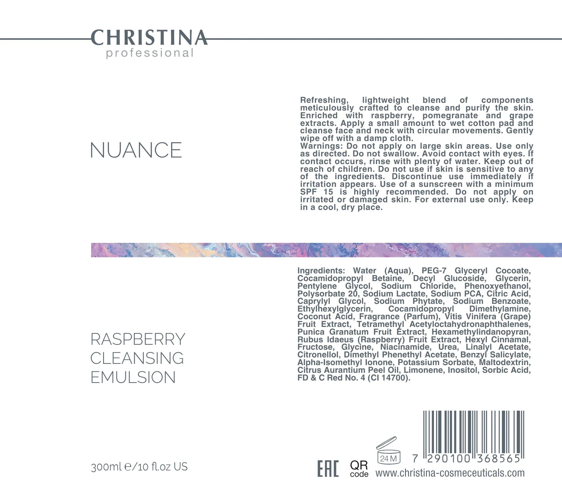 Christina Nuance Raspberry Cleansing Emulsion – kosmetyk oczyszczający
