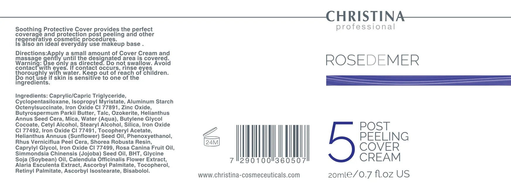 Rose De Mer Post Peeling Cover Cream