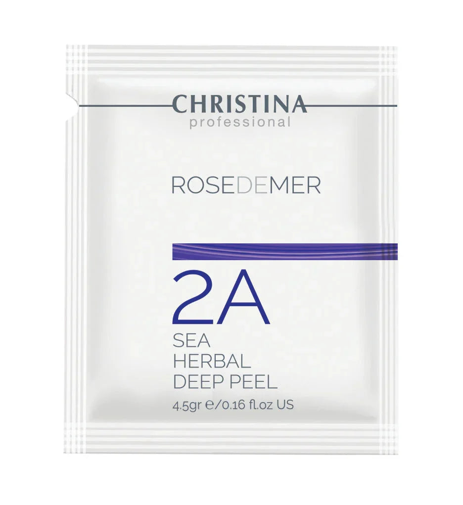 Christina Rose De Mer 2A+2B Sea Herbal Deep Peel Kit (20sachet+2activ) – peeling do twarzy