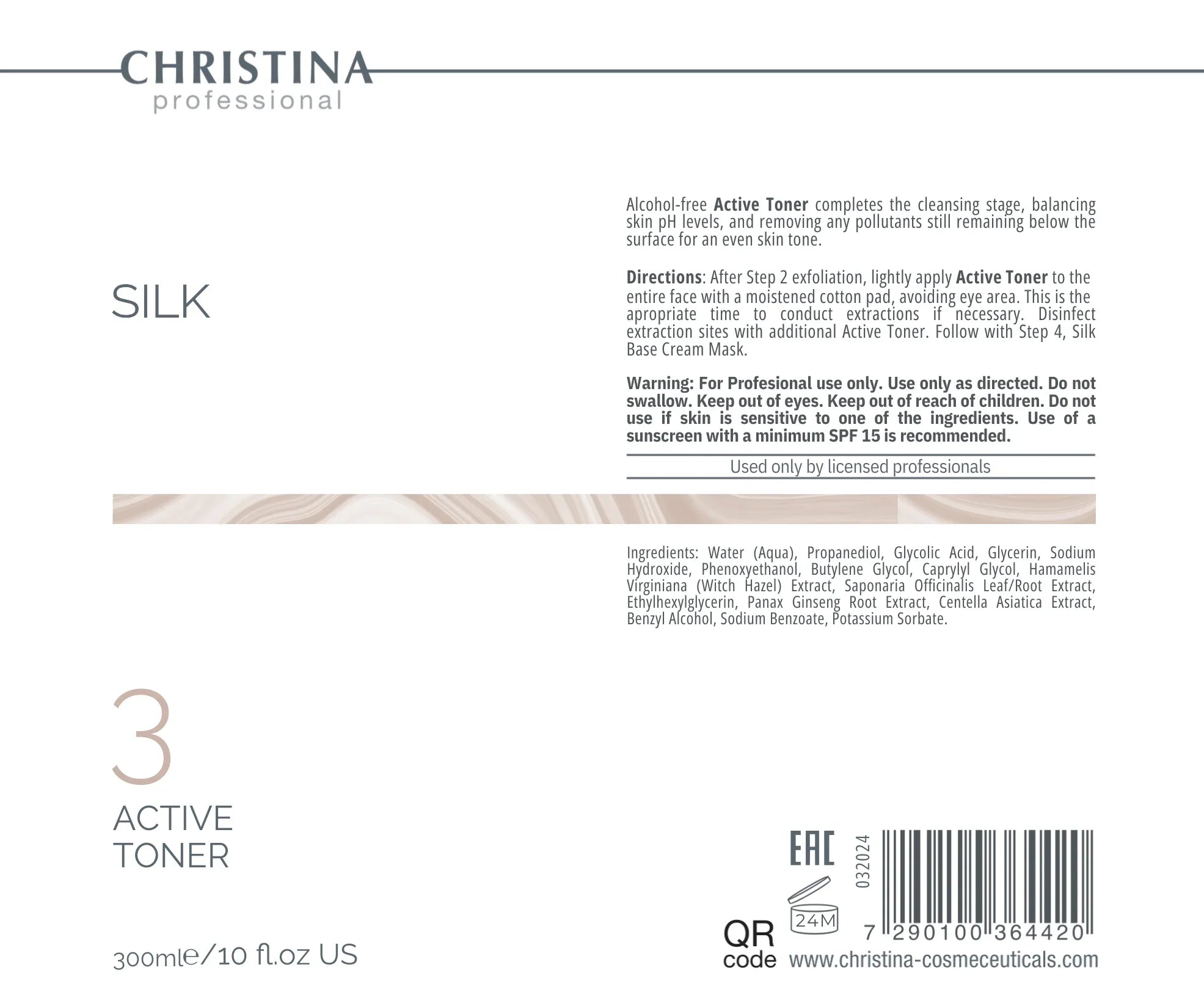 Christina Tonik aktywny (krok 3) – na trądzik