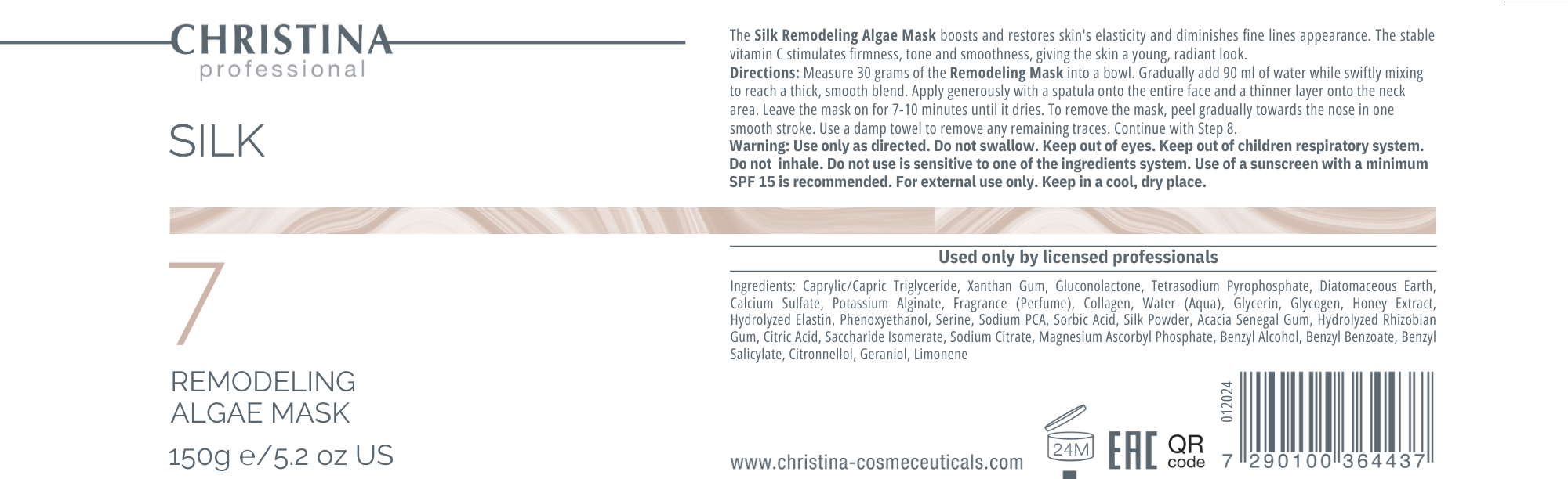 Remodelująca maska alginatowa (krok 7)