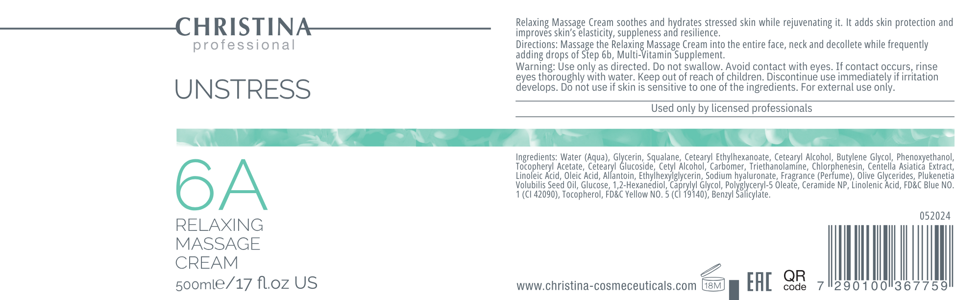 Krem relaksujący do masażu (krok 6A)