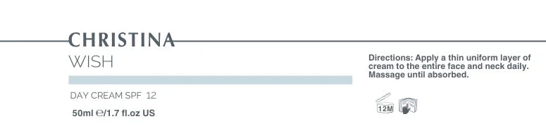 Christina Wish Day Cream SPF 12 – krem z filtrem – SPF