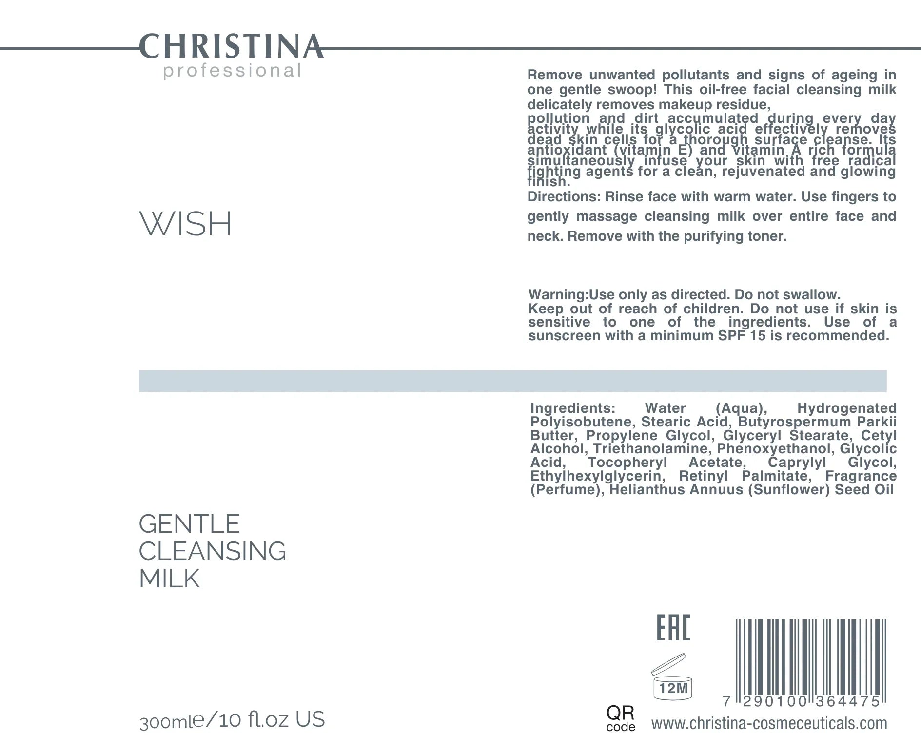 Christina Wish Gentle Cleansing Milk