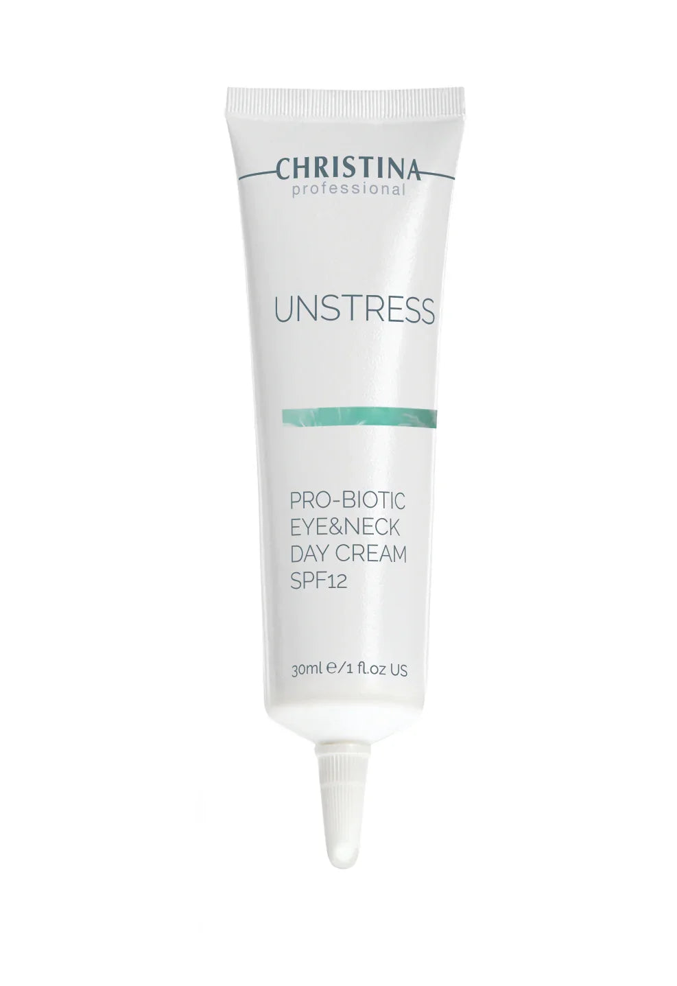 Christina Unstress Pro Biotic Eye & Neck Day Cream SPF 8 – pielęgnacja szyi i dekoltu – SPF – na cerę naczynkową – cream