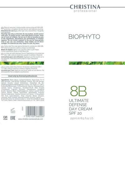 Christina BioPhyto 8b Ultimate Defense Day Cream SPF 20  250 – krem do twarzy – SPF – cream