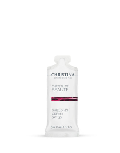 Chateau de Beaute 試用裝 Chateau de Beaute SPF30 防護霜 3毫升 SPF30 防護霜，含白藜蘆醇（葡萄萃取物），滋養配方 3毫升
