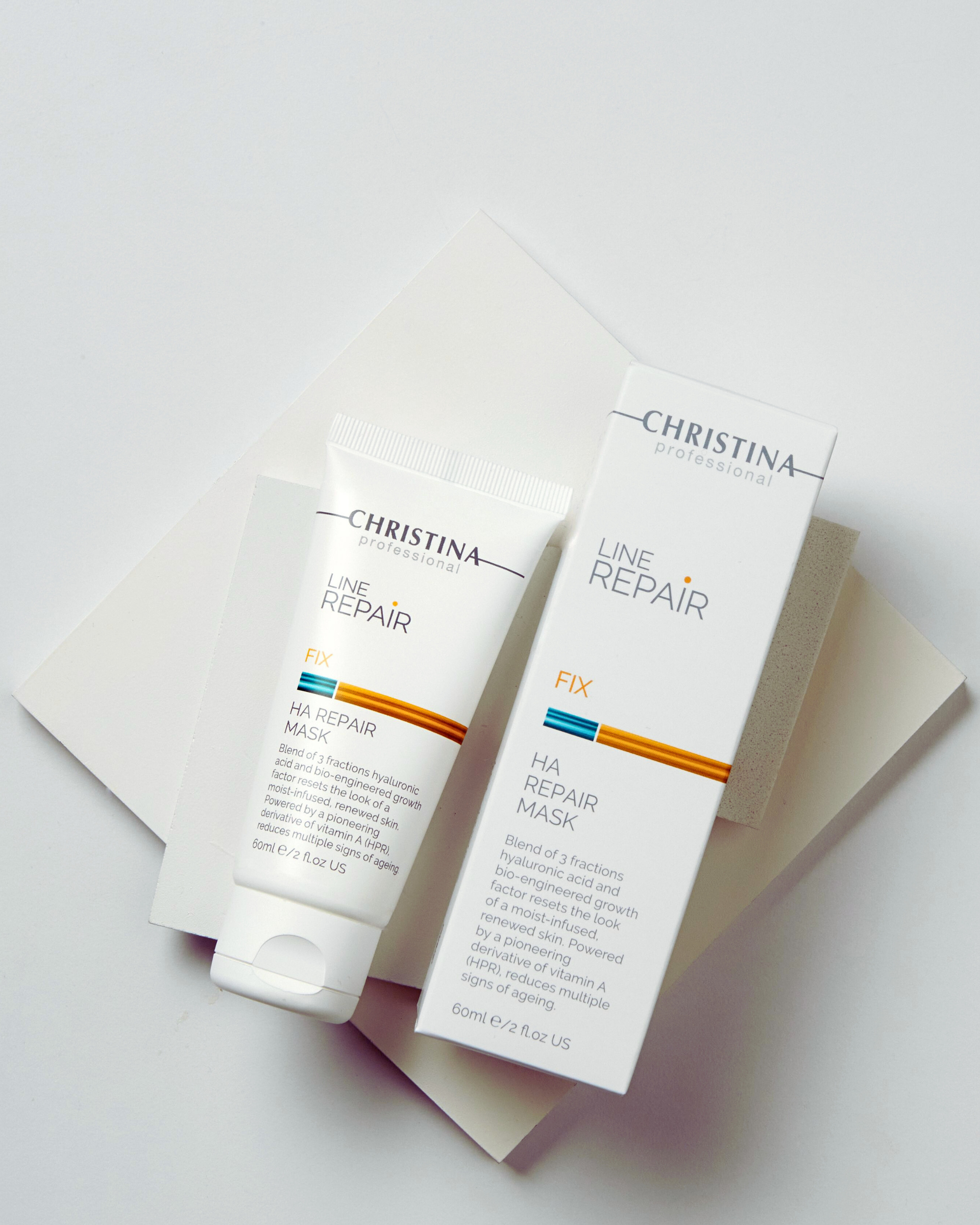 Christina Line Repair HA Repair Mask – regenerująca maska z kwasem hialuronowym, witaminą C i E, wygładzająca zmarszczki i poprawiająca elastyczność skóry