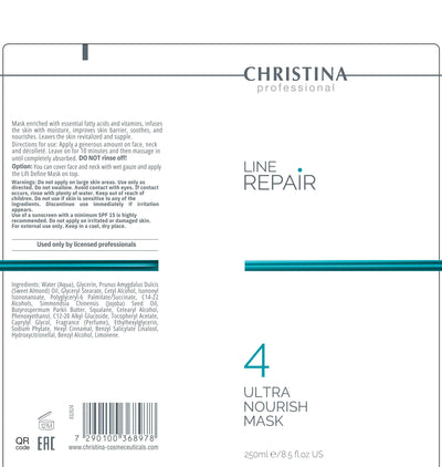 Christina Line Repair 4 Ultra Nourish Mask – maska do twarzy – SPF – na trądzik – mask