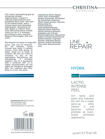 Christina Line Repair Hydra Lactic Intense Peel