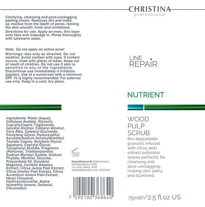 Christina Line Repair Nutrient Wood Pulp Scrub
