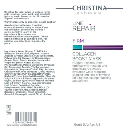Christina Line Repair Firm Collagen Boost Mask – maska do twarzy – na trądzik – na cerę naczynkową – mask