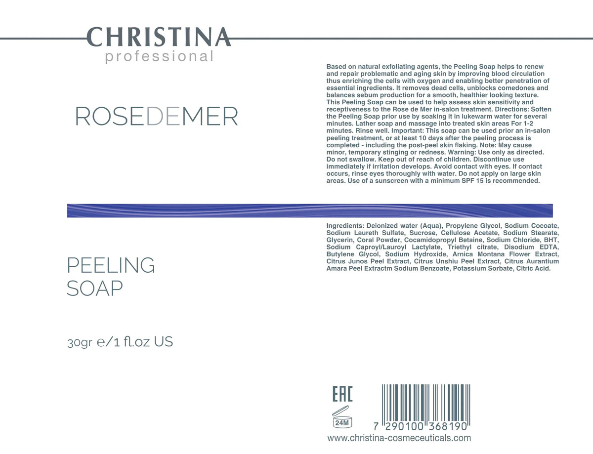 Peeling Soap For Smooth and Radiant Skin – Christina Cosmetics
