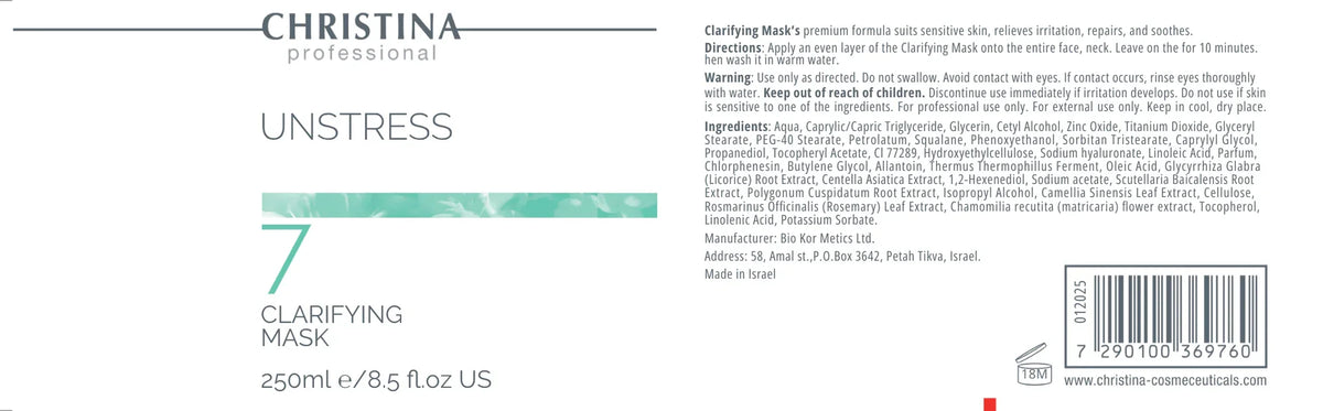 Unstress Clarifying Mask (krok 7) | Christina Pro – Christina