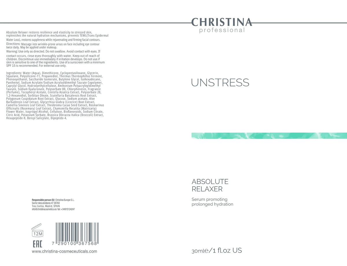 Absolute Relaxer Serum for Younger Skin – Christina Cosmetics