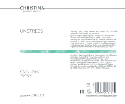 Christina Unstress Stabilizing Toner – tonik do twarzy – na cerę naczynkową