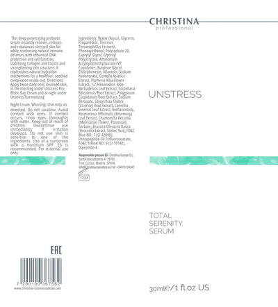 Christina Unstress Total Serenity Serum – na cerę naczynkową – serum