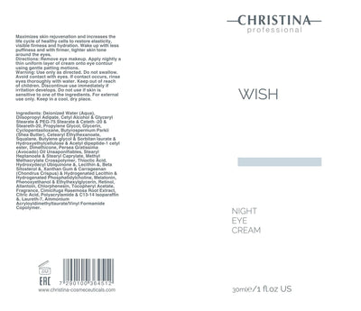 Christina Wish Night Eye Cream – krem pod oczy – retinol – cream