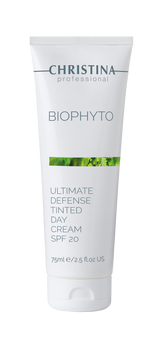 Christina BioPhyto Ultimate Defense Tinted Day Cream SPF 20 – krem z filtrem – SPF – na trądzik
